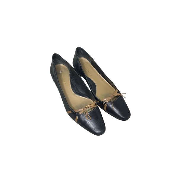 Cole Hann Women Shoes Kitten Heel Fall Autumn Bow size 7.5 Black - Picture 1 of 15